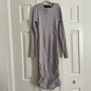 Lavender Dress with ties at the side